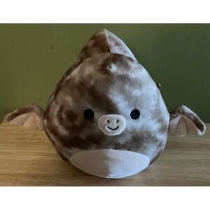 Original Squishmallow Edmond The Tie Dye Pterodactyl,‎ 9", 2021, No Tag